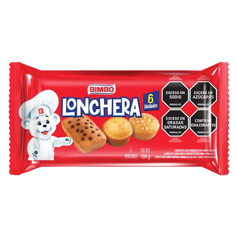 PONQUECITOS BIMBO LONCHERA X6 UND X 194 GR